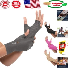 Therapeutic Compression Gloves for Arthritis & Tendonitis - Unisex Sizes S to XL