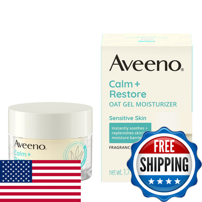 Aveeno Calm Restore Oat Gel Facial Moisturizer For Sensitive Skin