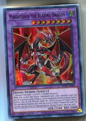 Yu-Gi-Oh! Masquerade the Blazing Dragon Super Rare englisch RA02-EN022