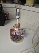 Vintage Teddy Elephant Wagon Toys Nursery Lamp