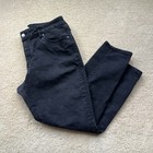 LOFT Women’s Black Wash Curvy Skinny Denim Jeans - Size 14 - VGUC - Stretch — photo 6