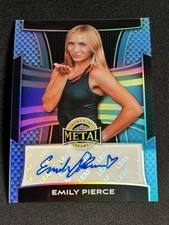 EMILY PIERCE 2025 LEAF METAL WOMEN OF SPORT BLUE PRIZM 5/8 AUTO TRACK 🔥🔥