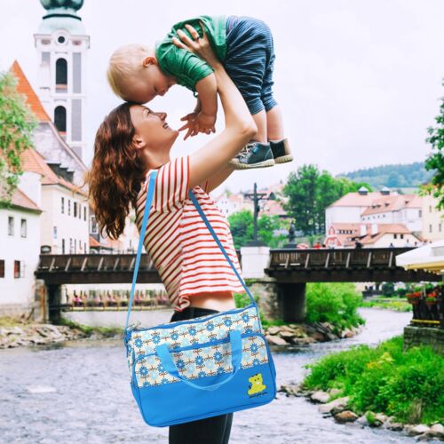 5PCS Baby Diaper Bag Travel Mom Mummy Maternity Changing Pad Nappy Tote Bags Kit - Picture 8 of 27