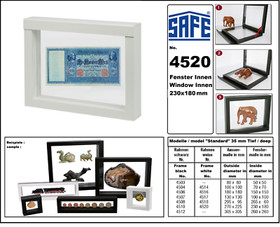 Floating Frame Minifigures Lego SAFE 4508 Dimensions Internal 265x60 External 295x95x35mm