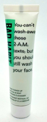 Bad Habit Wake Things Up Matcha Mint Morning Cleanser Travel Size (0.5 Oz/15 mL)