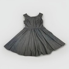 XOXO Women’s Fitted Gray Fit &Flare Dress Textured Size 5/6. Wedding Date Night