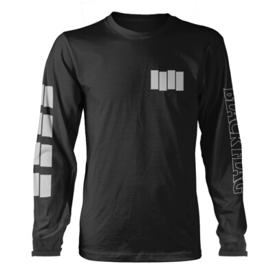 Black Flag 'Logo' (Schwarz) Langarm-Shirt - NEU & OFFIZIELL!