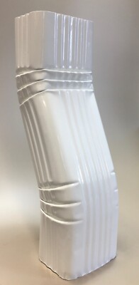 Gutter Downspout OFFSET 3x4 White (Gloss) Aluminum [Offset = 3''/A-Style]