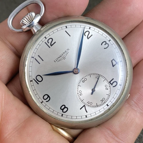 ANTIQUE ART DECO LONGINES POCKET WATCH OPEN FACE LIKE MINT CONDITION