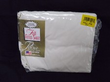 Percale USA Designer Collection Full Fitted Sheet 180 Thread Count No-Iron Beige