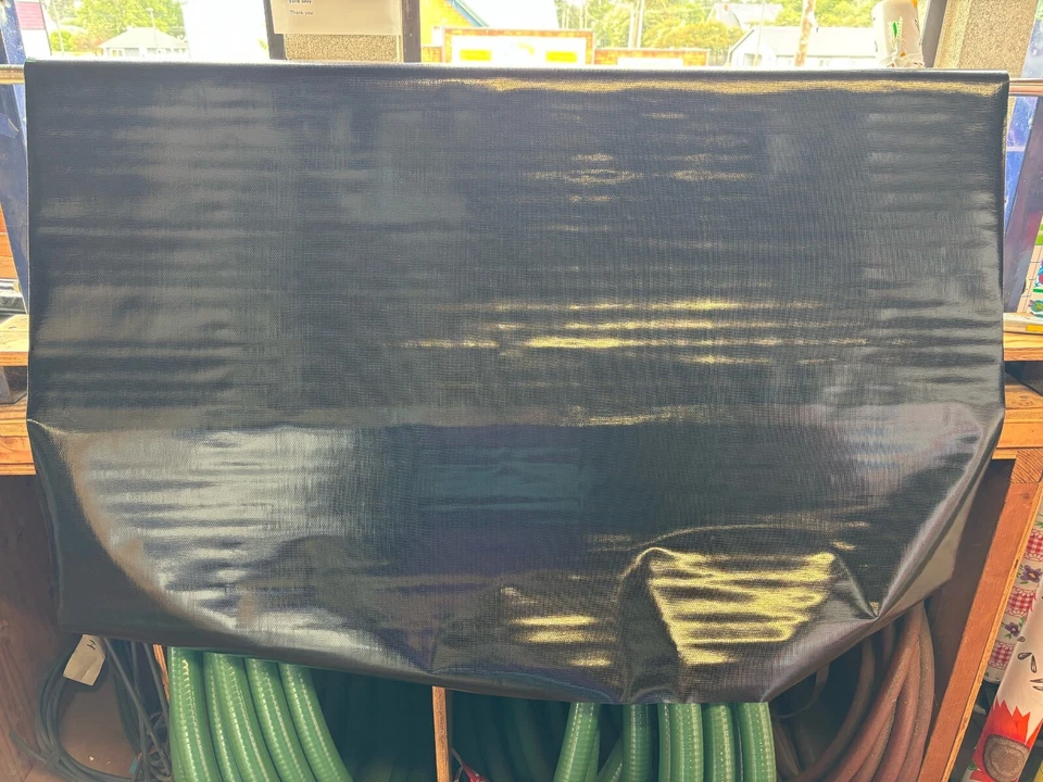 Oilcloth Fabric Solid Black Pattern Sold in Yards or Full Bolts - Image 2 of 2