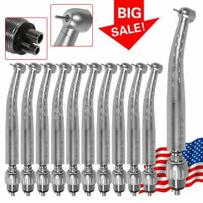 1-10 Dental High Speed Handpiece Big Head & 4 Hole Quick Coupler G:1u