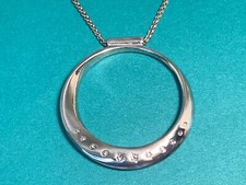    BRIGHTON Silver Moonlight Crystal Reversible 32-34  Necklace N10 NWT   