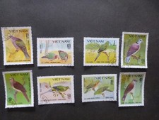 Vietnam 1981 Birds- Pigeons & Doves Set 8 Used Stamps