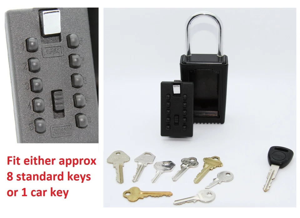 2 x SURF LOCK KEY SAFE BOX STORAGE PADLOCK COMBINATION MTB CYCLING RUNNING - image 4 of 4