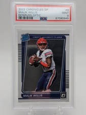 PSA 9 2022 Chronicles Donruss Optic Draft Picks Malik Willis Rated RC PSA 9 MINT