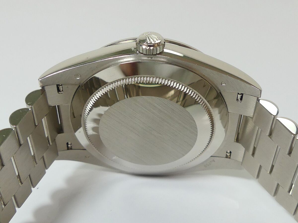 Rolex Day Date President 40mm 18K white gold black baguette Rolex Day Date President 40mm 18K white gold black baguette