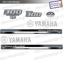 Adesivi motore marino fuoribordo Yamaha 300 cv 2018  gommone barca stickers