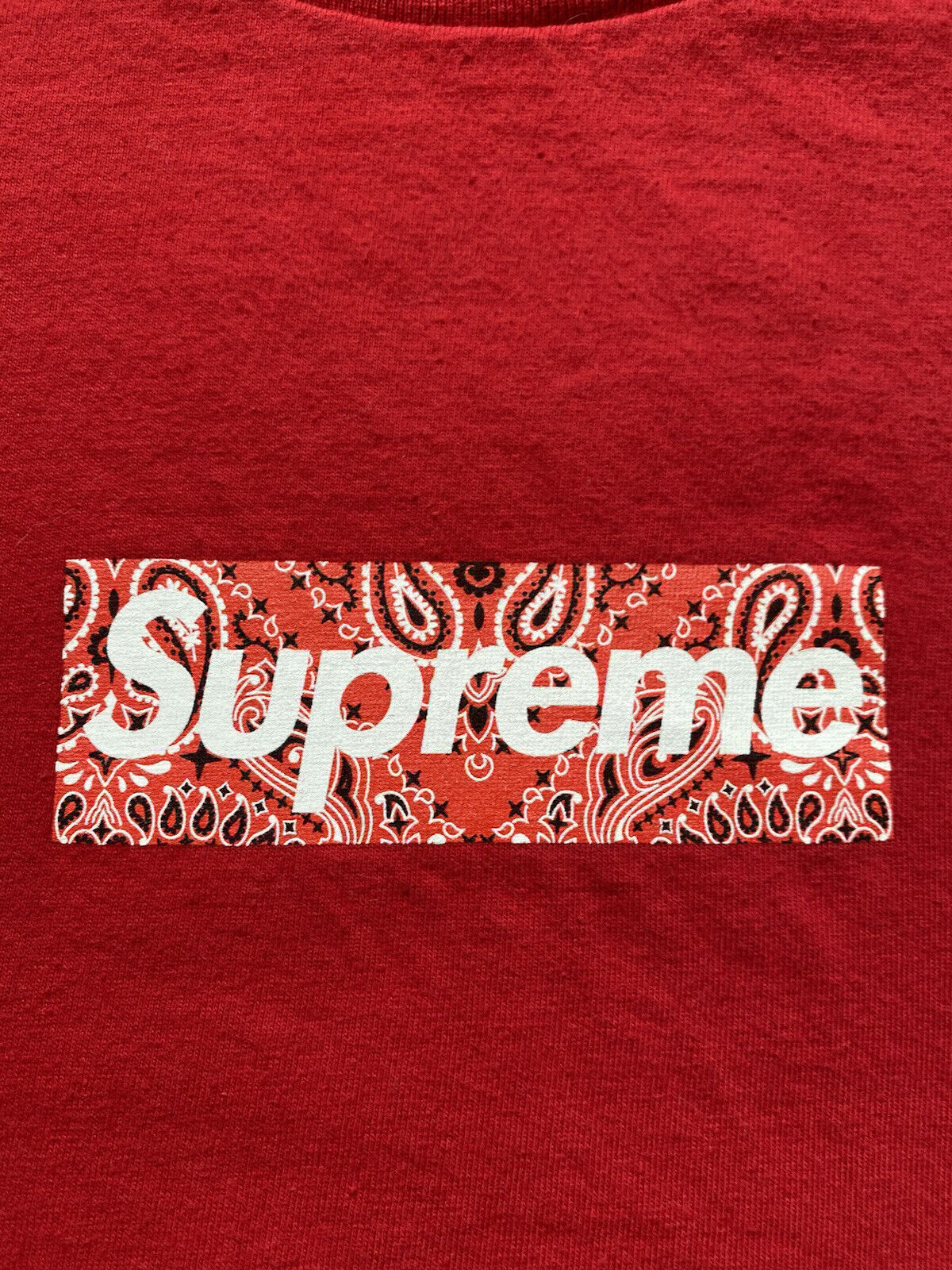 Supreme Bandana Box Logo T-Shirt - Red