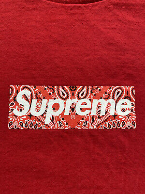 Supreme Bandana Box Logo Tee Red