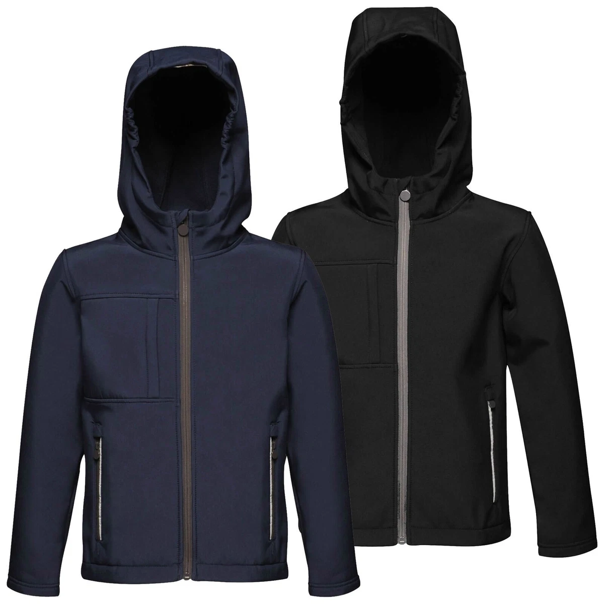 Regatta Octagon Kids Boys Girls School Hooded Lined Softshell