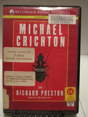 MICHAEL CRICHTON Unabridged MP3-CD Micro see photos 