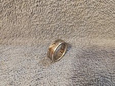 1945 90 silver Walking Liberty Half Dollar Handcrafted Rev. ring Size 9
