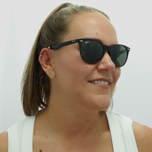Ray-Ban Gafas de Sol Wayfarer II Rb2185 902/31 Carey Verde Clásico - Imagen 7 de 8