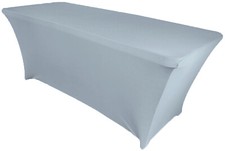 Wedding Linens Inc. 8 Ft Spandex 200 GSM Rectangular Table Covers Tablecloths