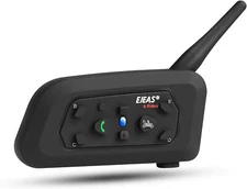 EJEAS V6 Pro Motorcycle Helmet Bluetooth Intercom Headset 1200M  Pack of 1