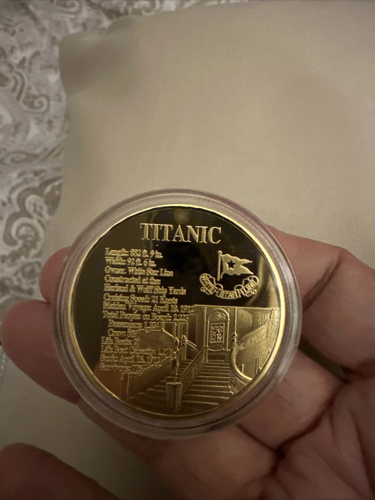 타이타닉 선박 코인 화이트 스타 라인 RMS 타이타닉 크루즈 라인-Freehip.co.kr