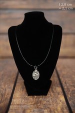 German Shepherd - silver plated pendant with a dog, Art Dog USA