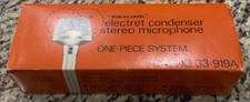 Electret Condenser Stereo Microphone 1 Pcs System Realistic Radio Shack 33-919a