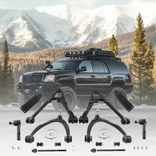 12x Front Upper Lower Control Arm Kit for 2007-2013 Chevy Silverado GMC Escalade