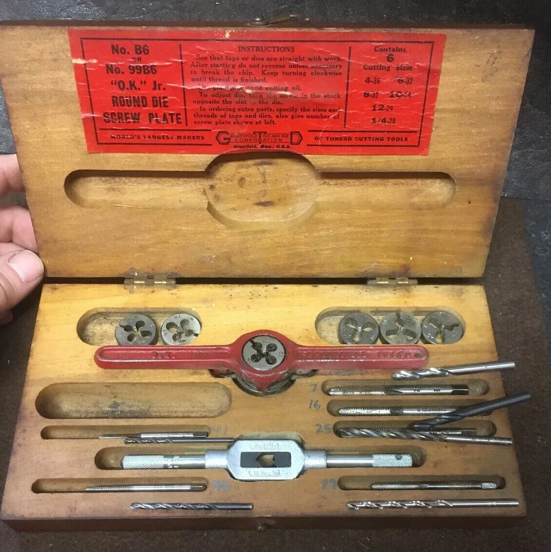 Machinist tap and die set deals