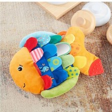 Melissa  Doug Flip Fish Soft Baby Toy Tummy Time Sensory Taggies for Infant