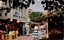 OLVERA STREET, LOS ANGELES, CALIF, Market place, Old Plaza, K Postcard