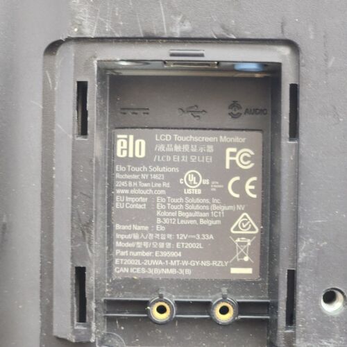 ELO ET2002L 20" Touchscreen Monitor E395904 with Power supply - Picture 4 of 6