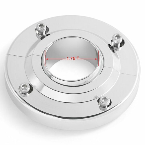 Universal Chrome 1 3/4" Swivel Base Floor Mount 2 1/2" Steering Column Drop Kit - Picture 2 of 12