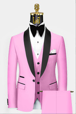 Modern Tuxedo - Adult Men's Baby Pink 3 Piece