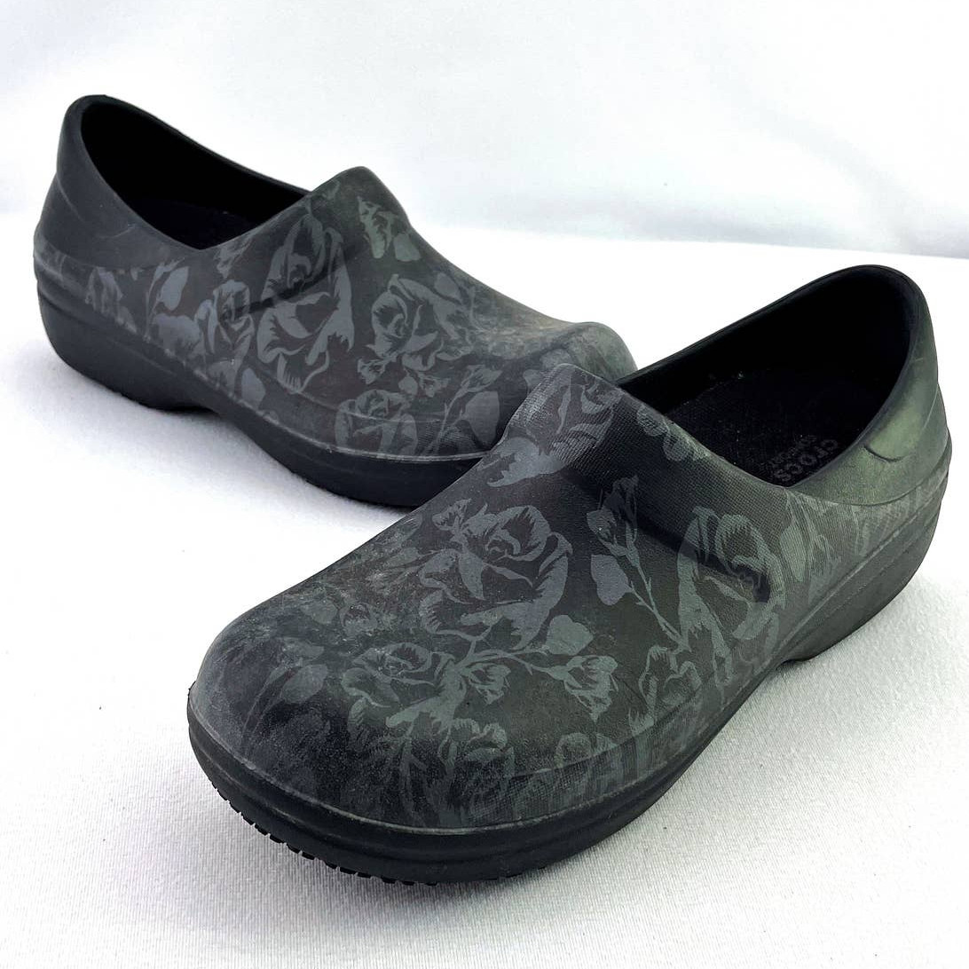 Crocs Womens Work Nurse Neria Pro II Clogs Shoes Dual… Gem
