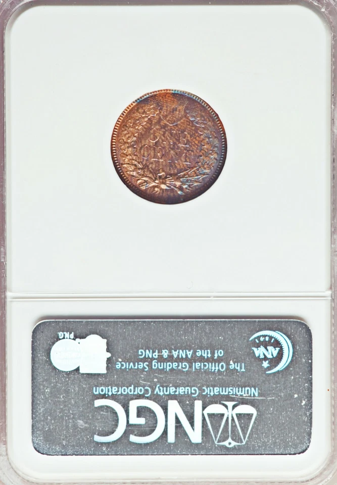 Centavo indio NGC MS63 1906 fino error o patrón de planchet ✅ ¡Precioso! ¡Único! 1C Foto 3 de 3