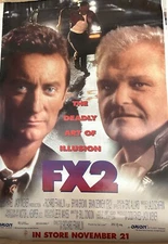 FX2 Movie Poster Bryan Brown Brian Dennehy Thriller VHS Home Video Vintage 90s