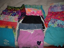 Lot of 28 Girls Sz 4 5 6 7 Athletic Sports Shorts Justice Mesh Champion Tie Dye