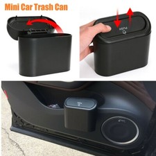 Mini Car Trash Can Bin With Lid Car Garbage Trash Can Storage Car Accessories