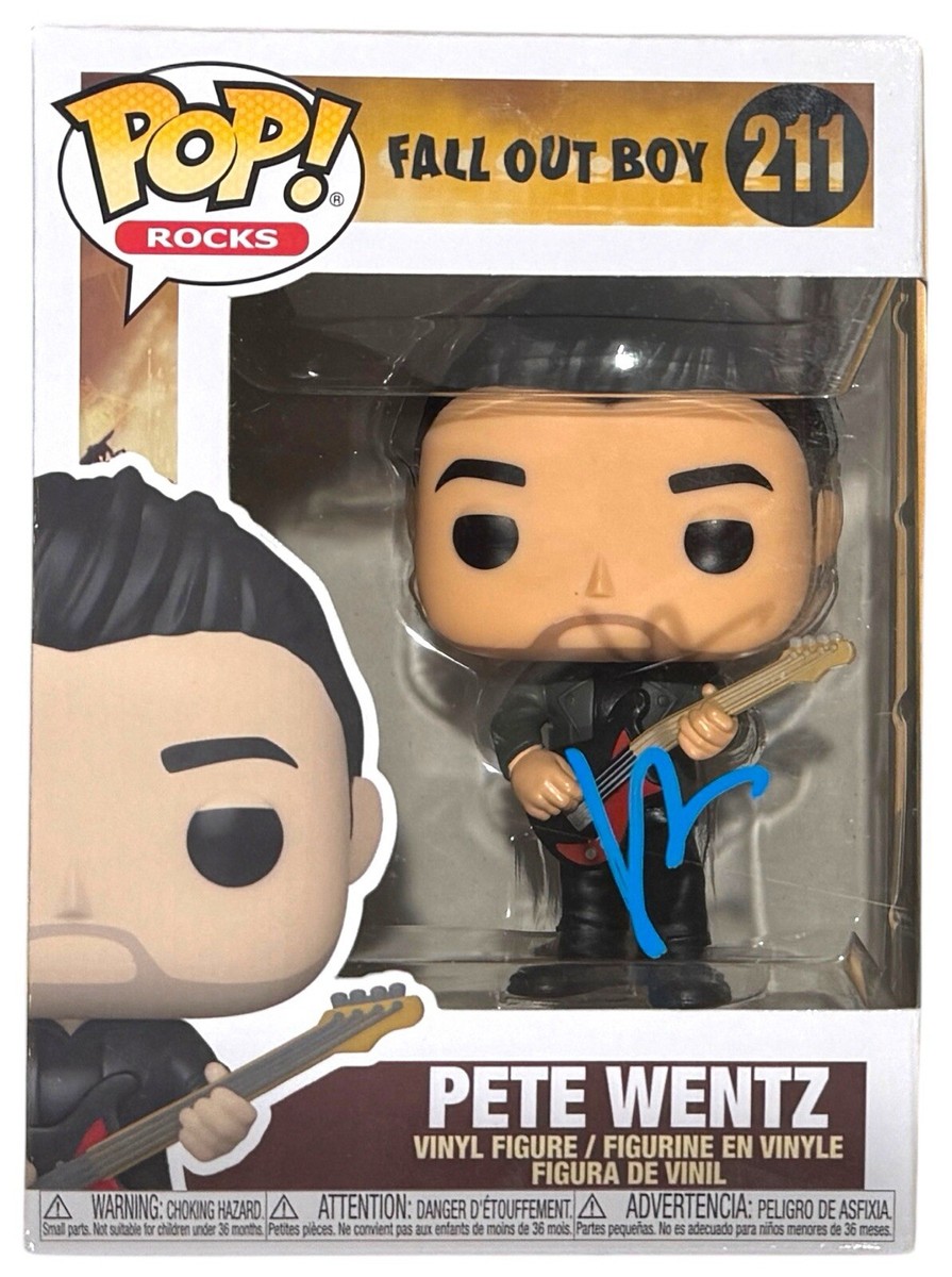 Pete Wentz Signed Funko Pop Rocks Fall Out Boy Pete Wentz #211