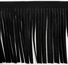 4" Faux Suede Fringe Trim - 5 Continuous Yards!