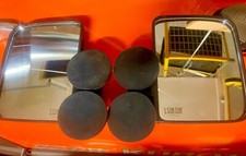 LARGE RUBBER COATED MAGNET MIRRORS Tractor/Skidsteer kubota B BX john deere PAIR