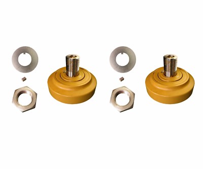 2 Factory New Cat Style Scraper Floor / Ejector Rollers w Hardware- 6J-1702