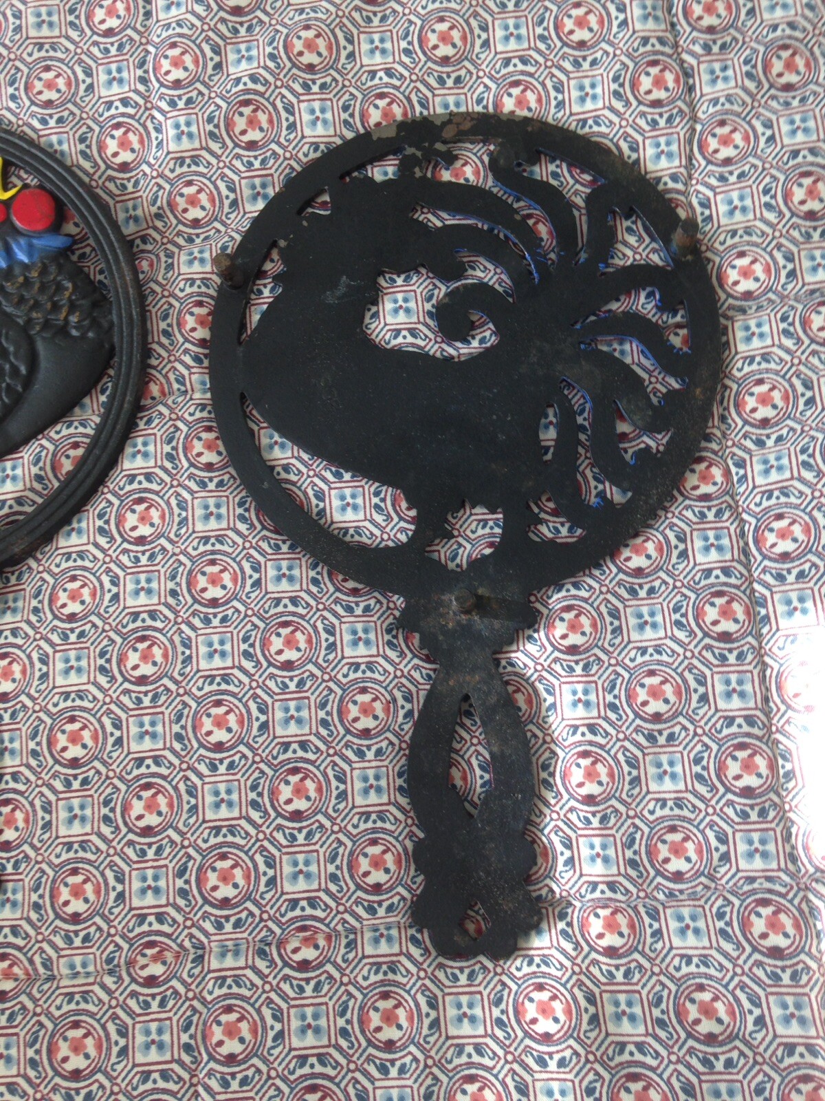 Set of 2 Vintage Trivet Cast Iron Hot Plates eBay